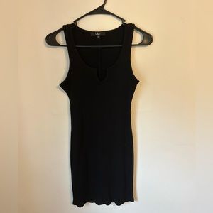Lulu’s black body con tank dress